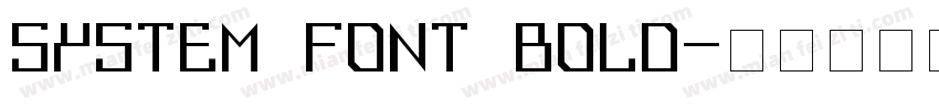 System Font Bold字体转换